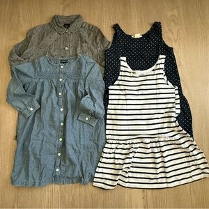 4/5T GAP Blues/Chambray Dress Bundle (4)